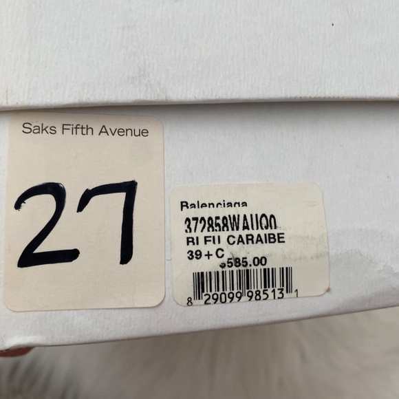 Balenciaga Caraibe Thong Studded Sandal. Pacifique. EU 39.5 - Picture 11 of 11